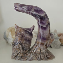 Load image into Gallery viewer, Chevron Amethyst Owl Tree Branch
