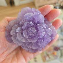 Load image into Gallery viewer, Amethyst Rose on Stand
