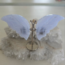 Load image into Gallery viewer, Blue Lace Agate Butterfly Wings
