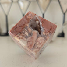 Load image into Gallery viewer, Pink Agate Spinning Cube

