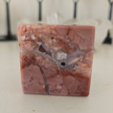 Load image into Gallery viewer, Pink Agate Spinning Cube

