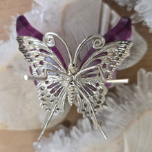 Load image into Gallery viewer, Magenta Fluorite Butterfly
