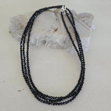 Load image into Gallery viewer, Black Spinel Faceted Necklace
