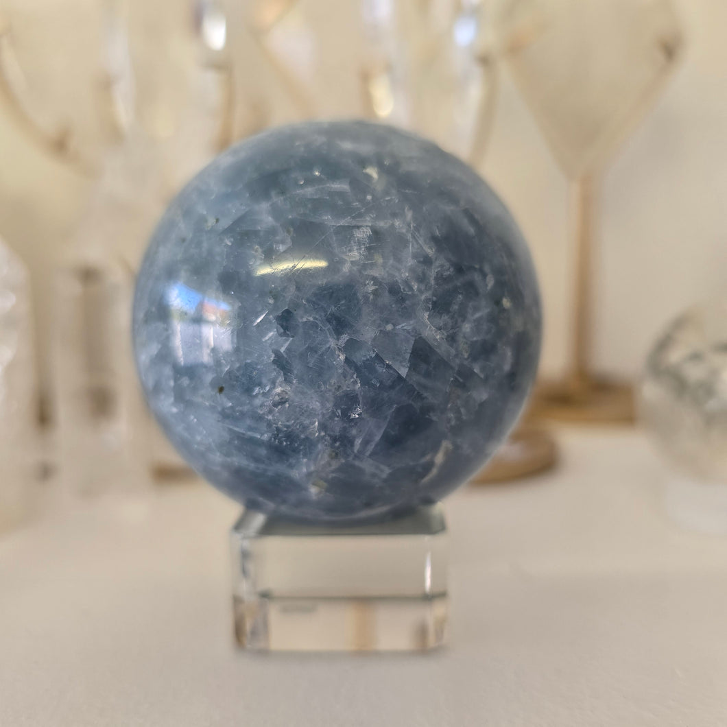 Blue Calcite Sphere