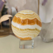 Load image into Gallery viewer, Orange Calcite Sphere
