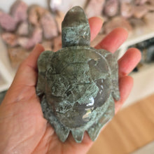 Load image into Gallery viewer, Moss Agate Turtle
