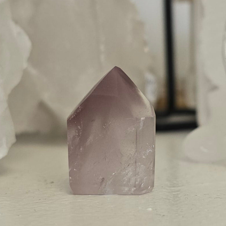 Pink Lithium Quartz Tower