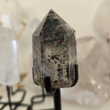 Load image into Gallery viewer, Garden Quartz Points on Stand
