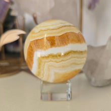 Load image into Gallery viewer, Orange Calcite Sphere
