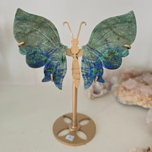 Load image into Gallery viewer, Azurite Malachite Butterfly Wings
