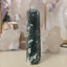 Load image into Gallery viewer, Moss Agate Tower
