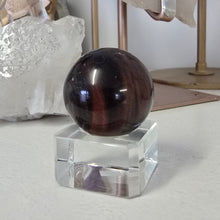 Load image into Gallery viewer, Red Tiger&#39;s Eye Sphere
