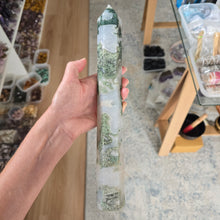 Load image into Gallery viewer, Moss Agate Tower
