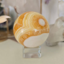 Load image into Gallery viewer, Orange Calcite Sphere
