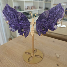 Load image into Gallery viewer, Charoite Wings - Rare
