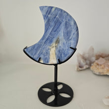 Load image into Gallery viewer, Blue Kyanite Moon on Stand
