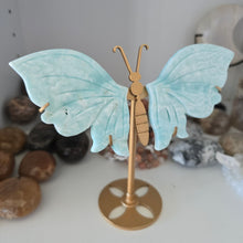 Load image into Gallery viewer, Blue Aragonite Butterfly Wings
