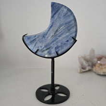Load image into Gallery viewer, Blue Kyanite Moon on Stand
