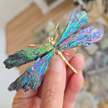 Load image into Gallery viewer, Aura Kyanite Dragonfly - Rainbow
