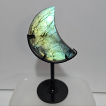 Load image into Gallery viewer, Labradorite Moon with stand
