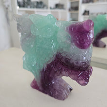 Load image into Gallery viewer, Rainbow Fluorite Owls
