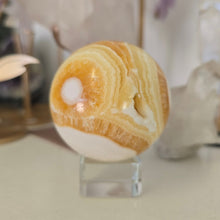 Load image into Gallery viewer, Orange Calcite Sphere
