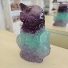 Load image into Gallery viewer, Rainbow Fluorite Owl
