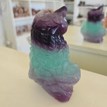 Load image into Gallery viewer, Rainbow Fluorite Owl
