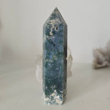 Load image into Gallery viewer, Moss Agate Tower

