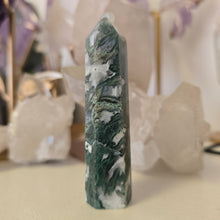 Load image into Gallery viewer, Moss Agate Tower
