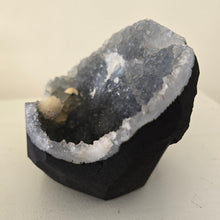 Load image into Gallery viewer, Blue Chalcedony with Mordenite and Calcite

