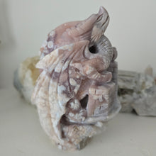 Load image into Gallery viewer, Flower Agate and Amethyst Dragon
