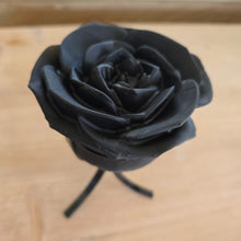 Load image into Gallery viewer, Black Obsidian Rose - Spinning Stand
