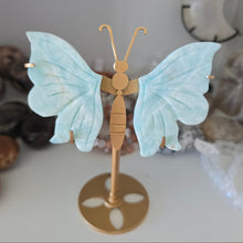 Load image into Gallery viewer, Blue Aragonite Butterfly Wings

