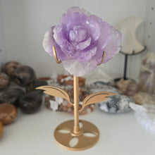 Load image into Gallery viewer, Amethyst Rose on Stand
