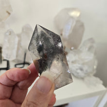 Load image into Gallery viewer, Garden Quartz Points on Stand
