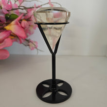 Load image into Gallery viewer, Faceted Clear Quartz Diamond with Stand
