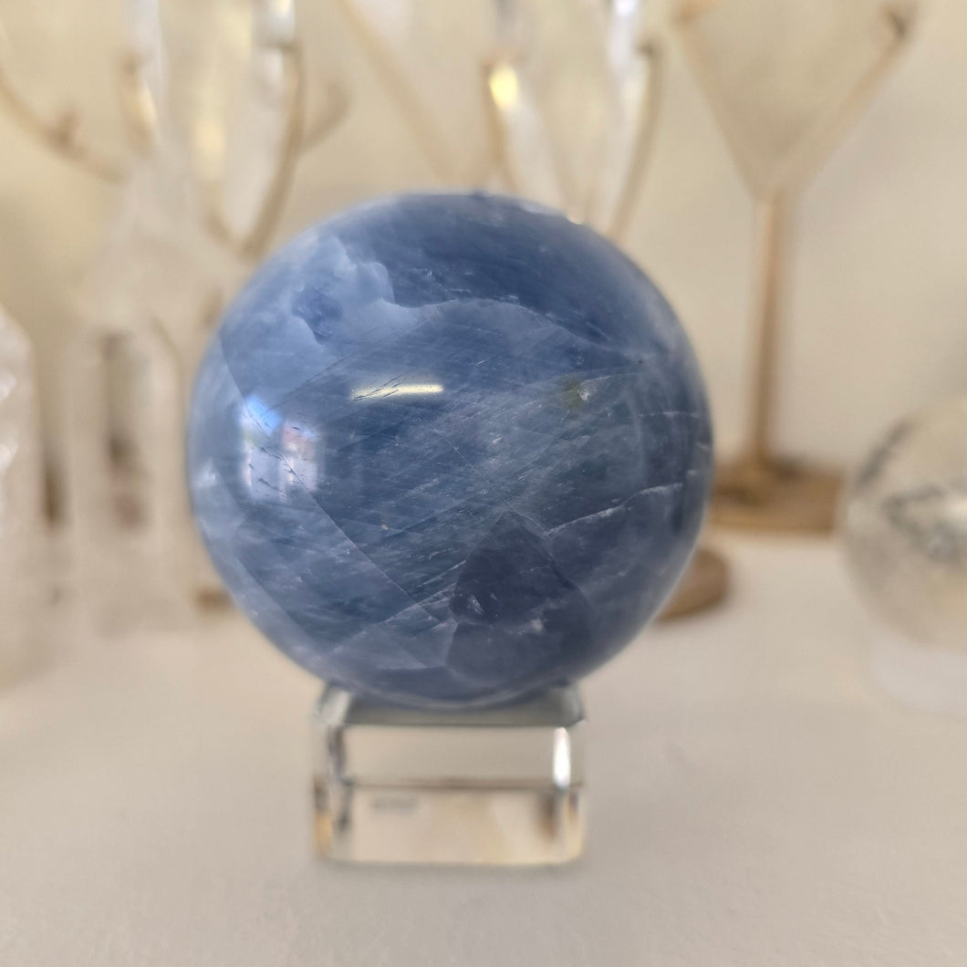 Blue Calcite Sphere