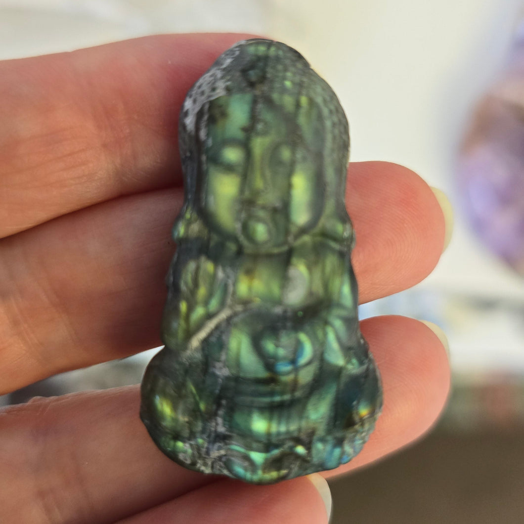 Labradorite Buddha