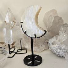 Load image into Gallery viewer, Moonstone Crescent Moon with Stand
