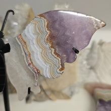 Load image into Gallery viewer, Amethyst Crazy Lace Agate Butterfly Wings
