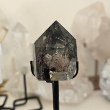 Load image into Gallery viewer, Garden Quartz Points on Stand
