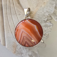 Load image into Gallery viewer, Carnelian Sterling Silver Pendant
