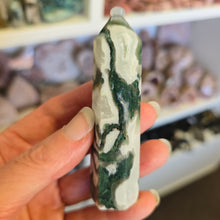 Load image into Gallery viewer, Moss Agate Tower
