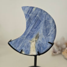 Load image into Gallery viewer, Blue Kyanite Moon on Stand
