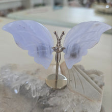 Load image into Gallery viewer, Blue Lace Agate Butterfly Wings
