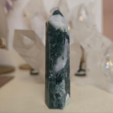 Load image into Gallery viewer, Moss Agate Tower
