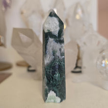 Load image into Gallery viewer, Moss Agate Tower
