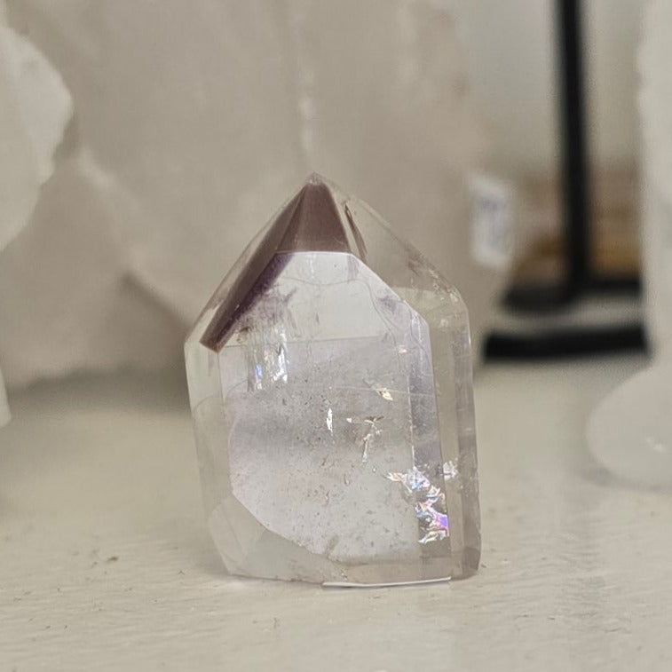 Pink Lithium Quartz Tower