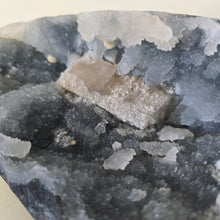 Load image into Gallery viewer, Blue Chalcedony with Mordenite and Calcite - Sugar Druze
